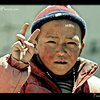 Peace kid in Tibet
