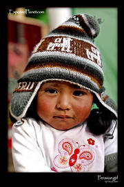 Little Girl from Puno, Lake Titicaca, Peru.
