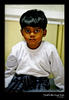 Little boy in train, India