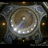 St Peter’s cathedral dome in Rome, Italy