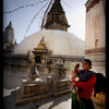Photo of Begging woman with Child at Swayambunath, Kathmandu on ExposedPlanet.com