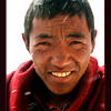 Photo of Buddhist monk at Rongbuk Monastery, Tibet on ExposedPlanet.com
