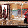 Photo of Nuns in a snowstorm in Rongbuk monastery, Tibet on ExposedPlanet.com