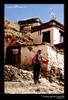Tibetan girl with spade