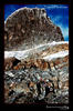 Scrambling towards the glaciers on Rwenzori, Uganda