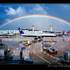 United Airlines Rainbow at Chicago O Hare airport