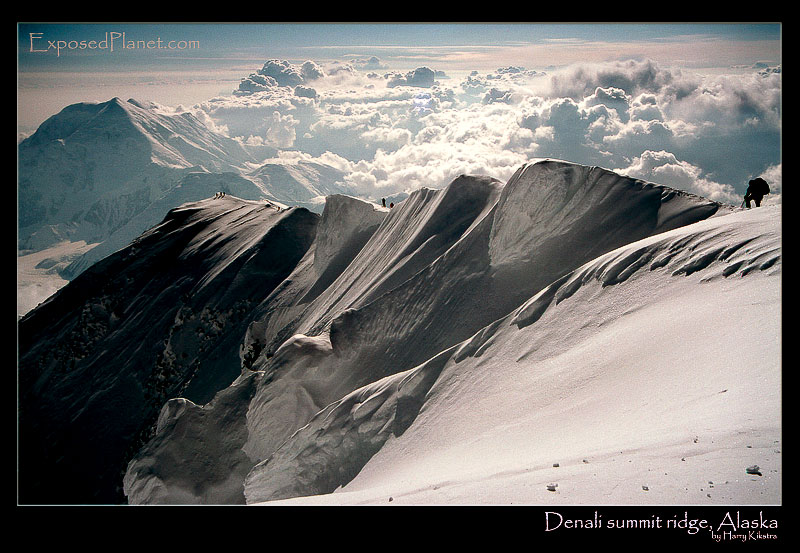 Denali Summit Ridge from the summit, Alaska