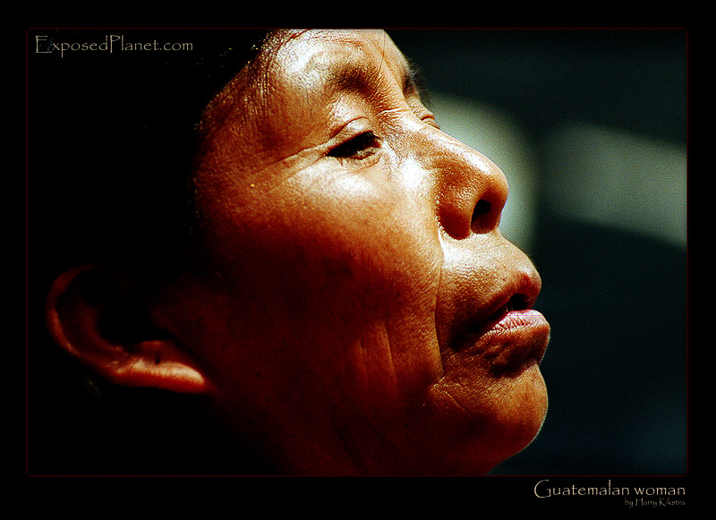 Guatemalan woman close up