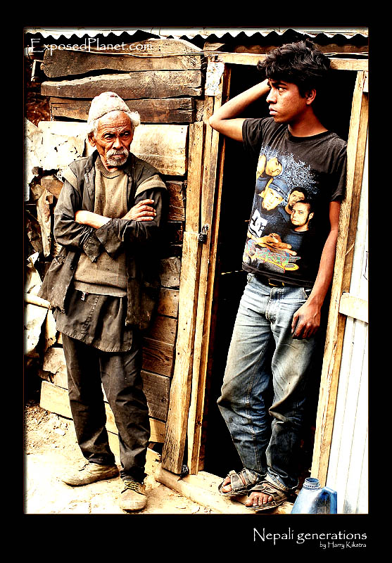 Generations: Nepali father and son