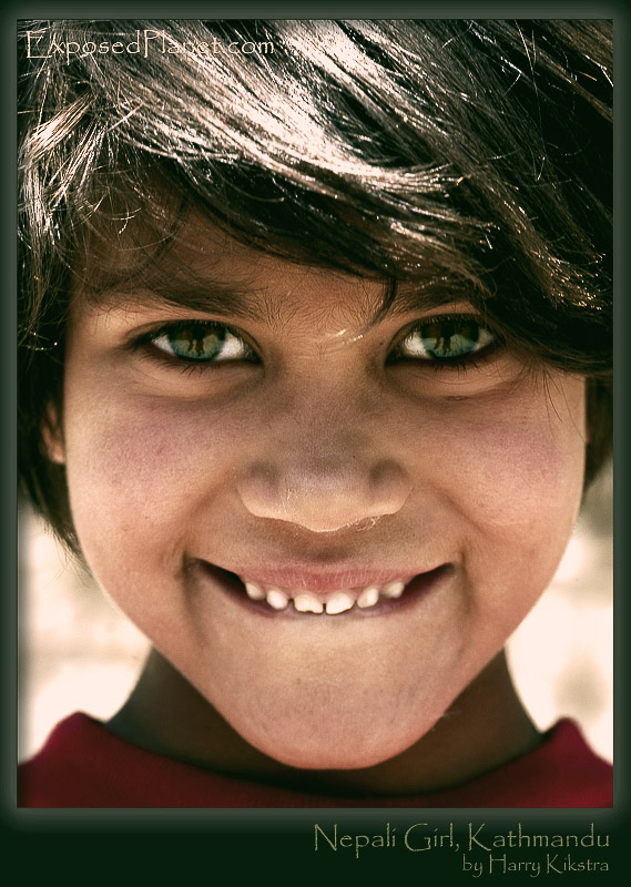 Nepali Girl with amazing eyes close up