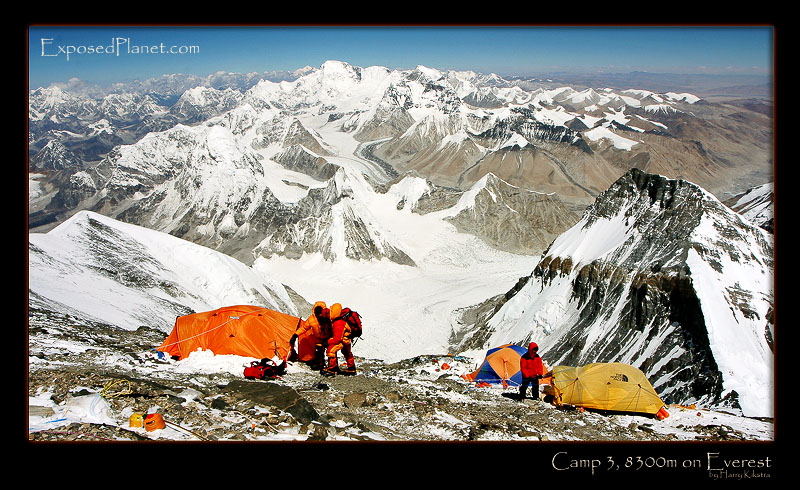 The highest campsite in the world on Everest, Tibet