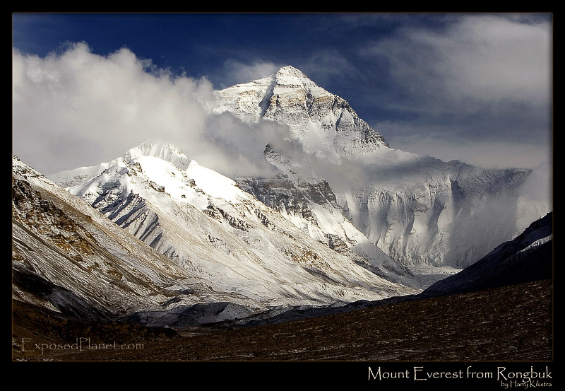 Everest from Rongbuk Monastery