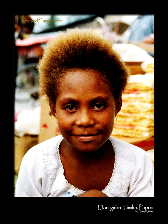 Dani girl in Timika, Papua