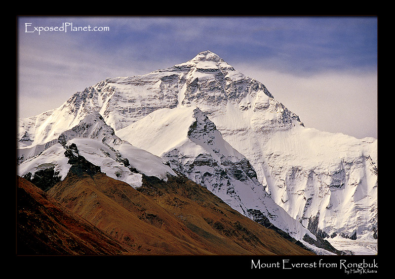 Everest from Rongbuk monastery
