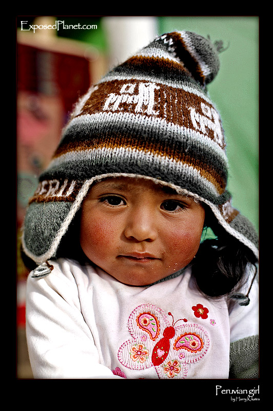 Little Girl from Puno, Lake Titicaca, Peru.