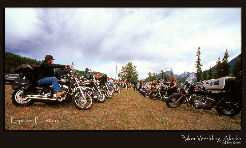 Biker wedding, Alaska