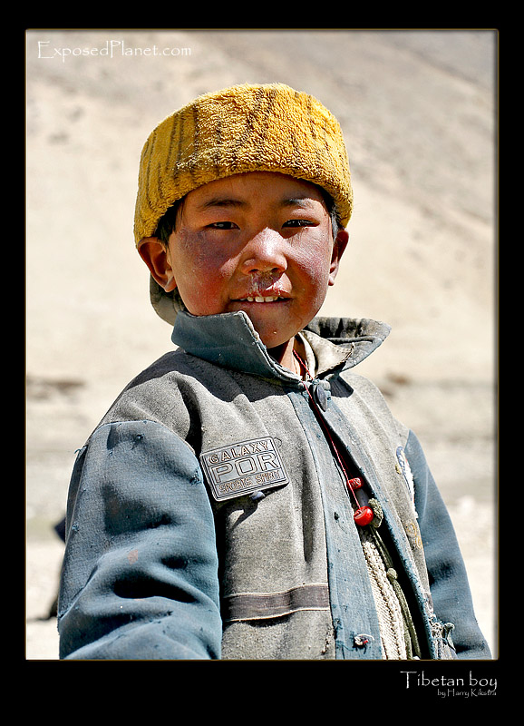 Tibetan boy with yellow hat