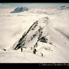 Climbers on 17k ridge, Denali, Alaska