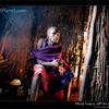 Inside a Masai house, Tanzania. About kerosene lamps and solar-powered LED lights