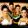 Mexican dancers backstage, Cancun, Mexico