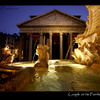 Couple at the Pantheon fountain in Rome