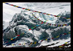 Prayerflags at Advanced Basecamp on Mount Everest, Tibet