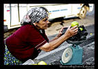 Woman selling fruit in Kislovodsk